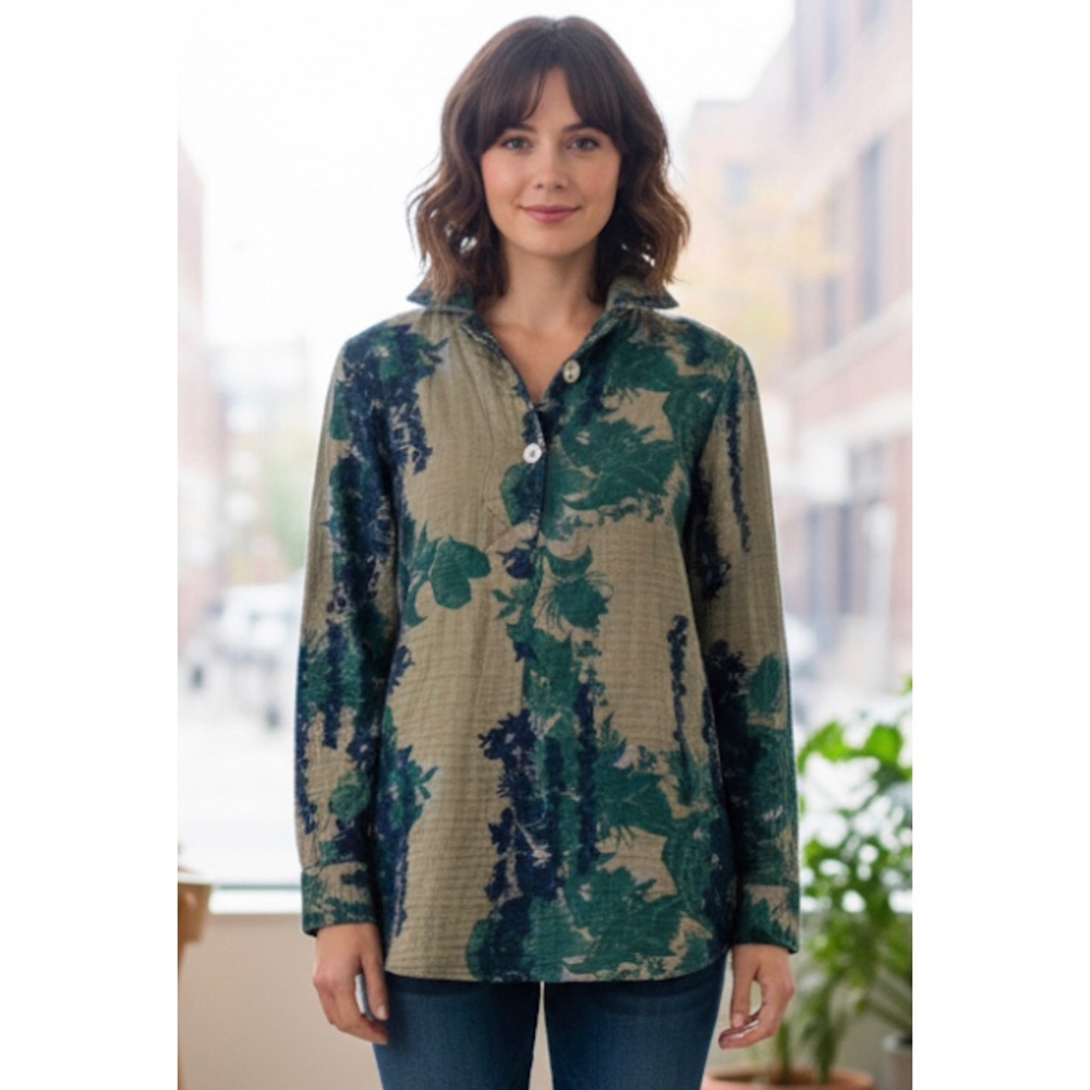 Soft Surroundings Botanical Tunic Top